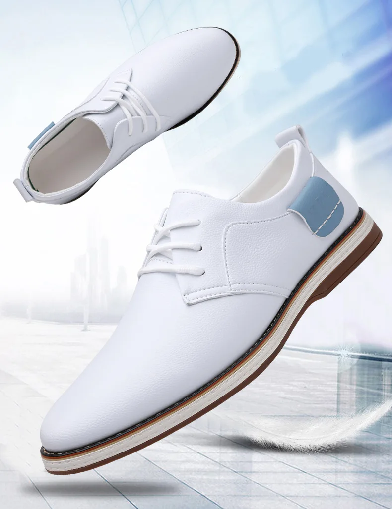 Men's Solid-Color Striped Business Formal Shoe Fashionable And Comfortable Oxford Shoe New Autumn Winter Casual Dress Party Shoe