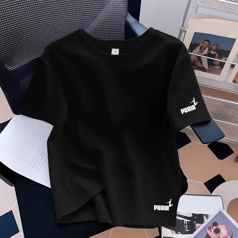 Versatile Womens T-shirts Cotton Casual O-Neck Short Sleeve Outdoor Sports Jogging Clothes 2026 Summer New Best Seller Tees Tops