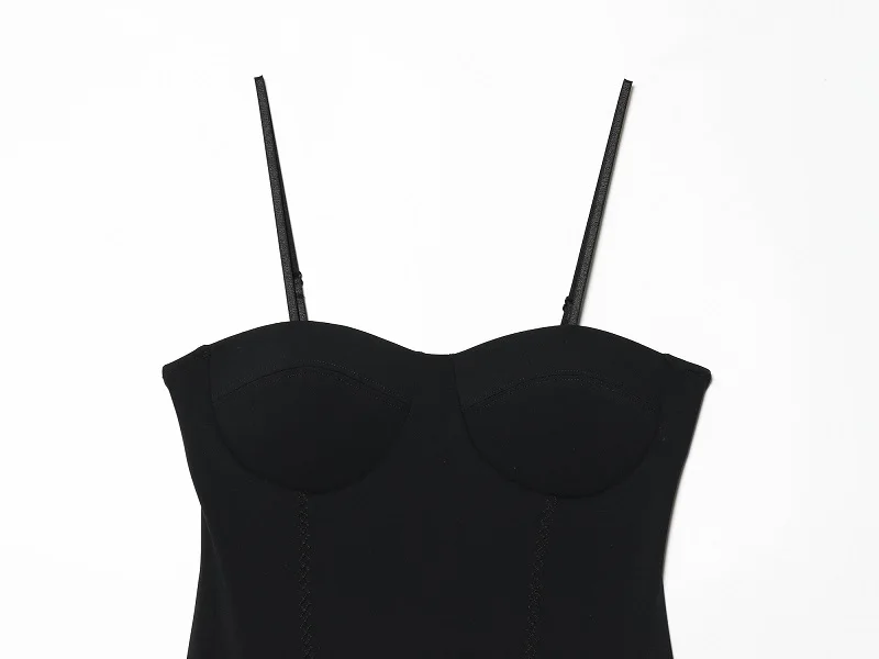 MUJER Black Corset Mini Dress Women Sexy Backless Slip Dress Woman Summer Night Short Dresses for Women Straps Evening Dresses
