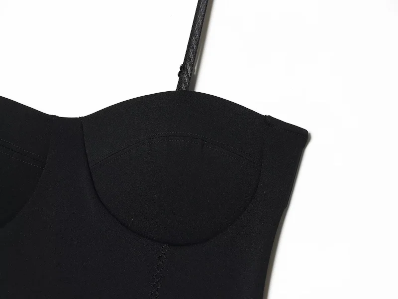MUJER Black Corset Mini Dress Women Sexy Backless Slip Dress Woman Summer Night Short Dresses for Women Straps Evening Dresses