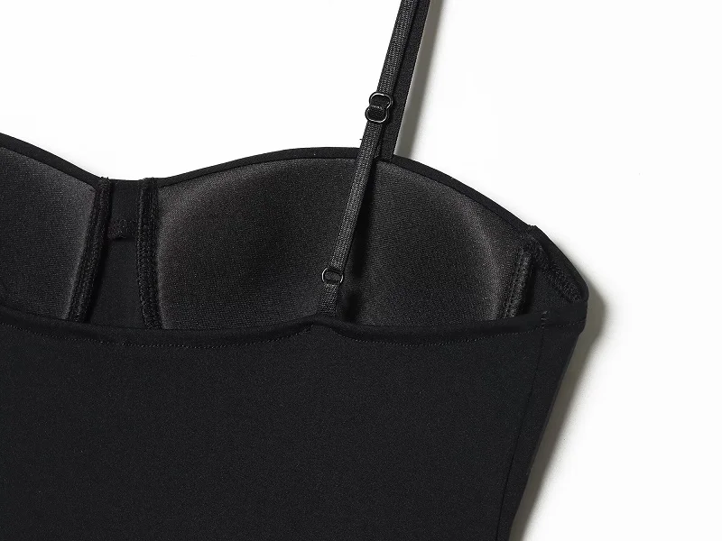 MUJER Black Corset Mini Dress Women Sexy Backless Slip Dress Woman Summer Night Short Dresses for Women Straps Evening Dresses
