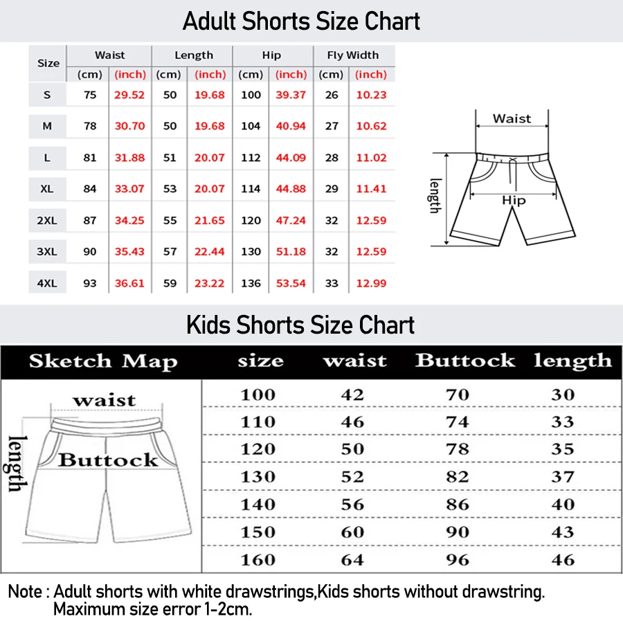 Potdemiel Aladdin Retro Genie Cartoon All Over Print Adult Kids Athleisure Shorts Family Summer Quick-drying Soft Comfy Stylish