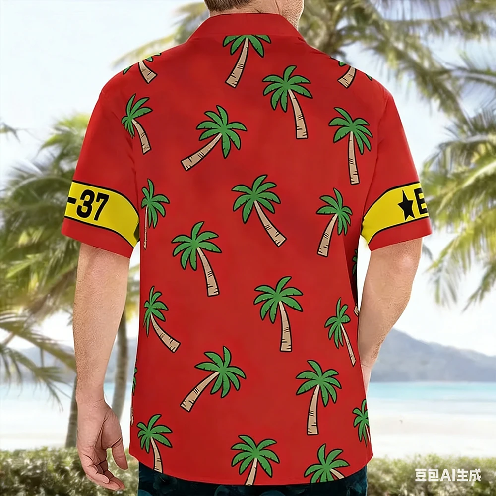 2026 Men T-shirt Top Tee Sports Luffy One Piece Franky Post Timeskip Hawaiian Shirt In Fish Man Island Arc Cosplay Gift Hot-Sell