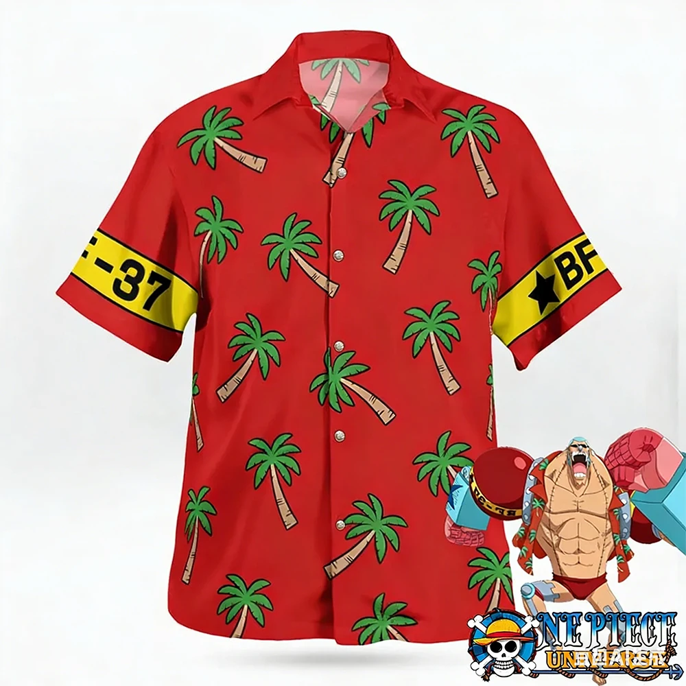 2026 Men T-shirt Top Tee Sports Luffy One Piece Franky Post Timeskip Hawaiian Shirt In Fish Man Island Arc Cosplay Gift Hot-Sell
