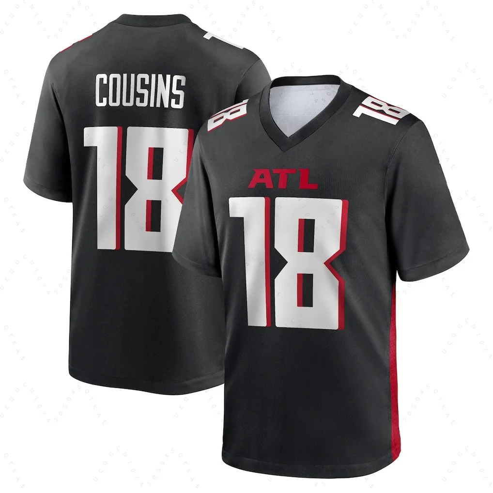 26 Summer Adult Atlanta American Football Jersey Rugby Jersey Sportswear Training Jersey T Shirt Men Women Outdoor Sport T-Shirt
