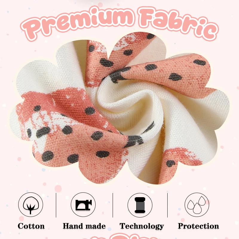 Cartoon Cute Baby Girl Clothing Set Ruffled Sleeveless Bodysuits Heaedband Summer Newborn Clothes 0-24 Months Infant Outfits