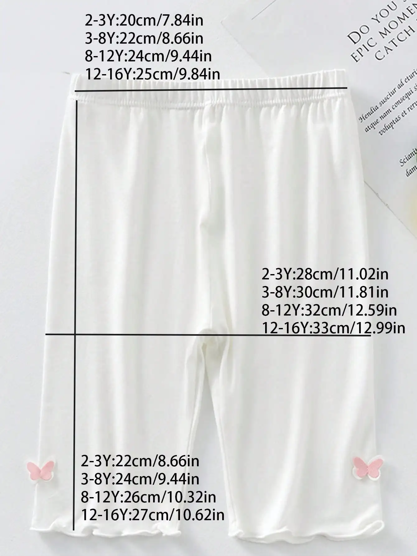 4-pack cute butterfly print girls' seven inch tight pants, Modal girls' summer elastic leggings, children's style