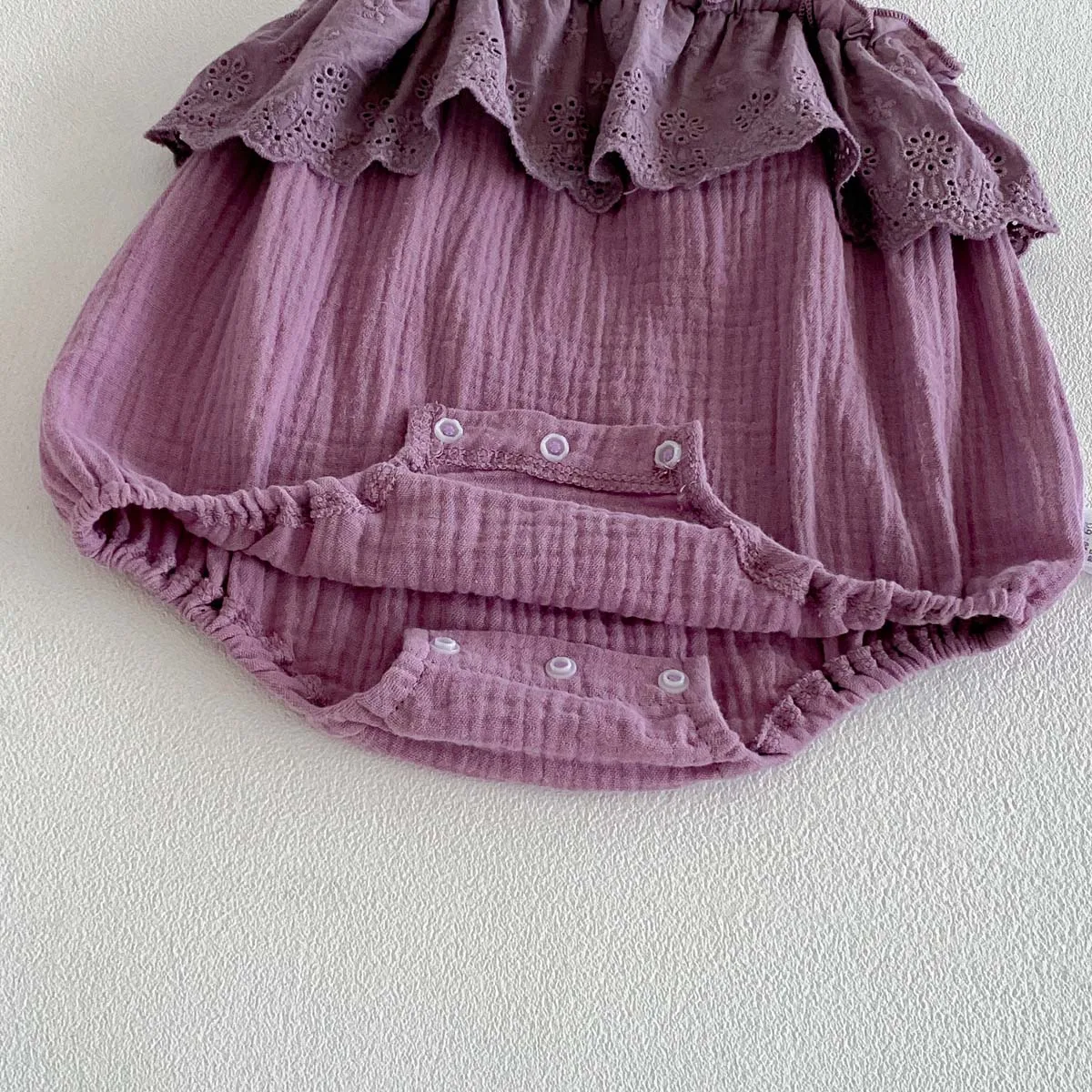 Summer Baby Girl Lace Sling Bodice Baby Girl Hollow Ruffled Princess Sling Bodice