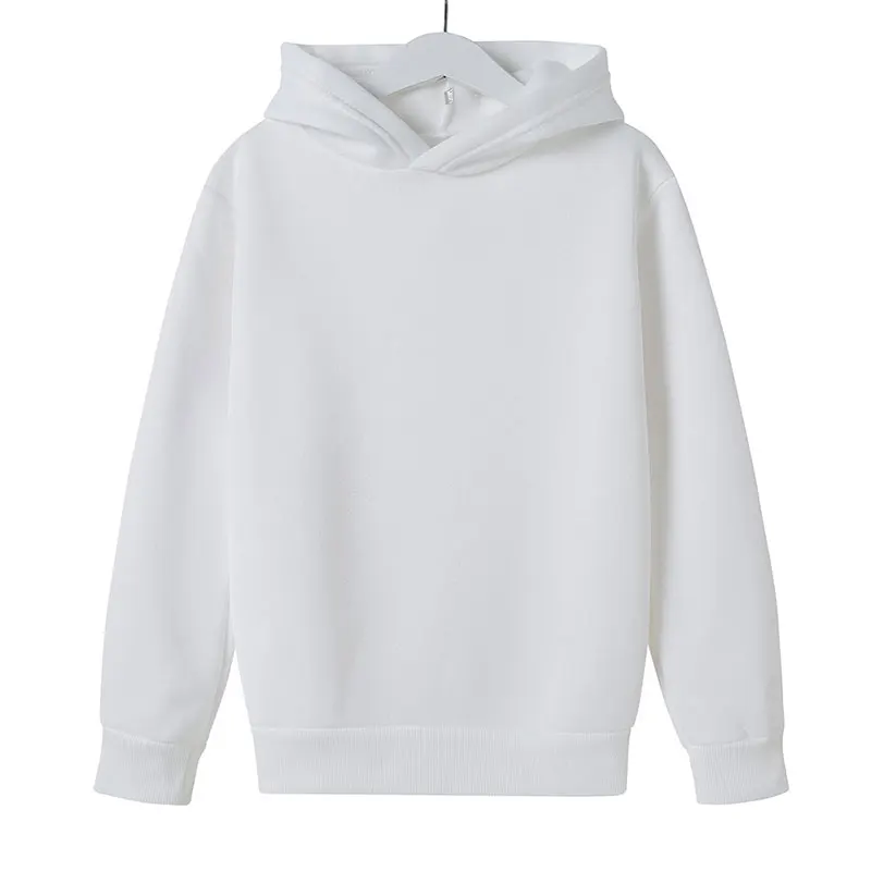 Children Clothing Solid Color Hoodie Boys Girls Tops Toddler 3-12 Year Sweatshirr Black White Ash Red Blue Spring Autumn Coat.