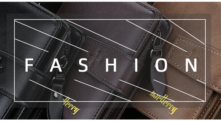 Baellerry Luxury Men's Wallet Vintage PU Leather Zipper Card Holder Male Purse Business Coin Holder