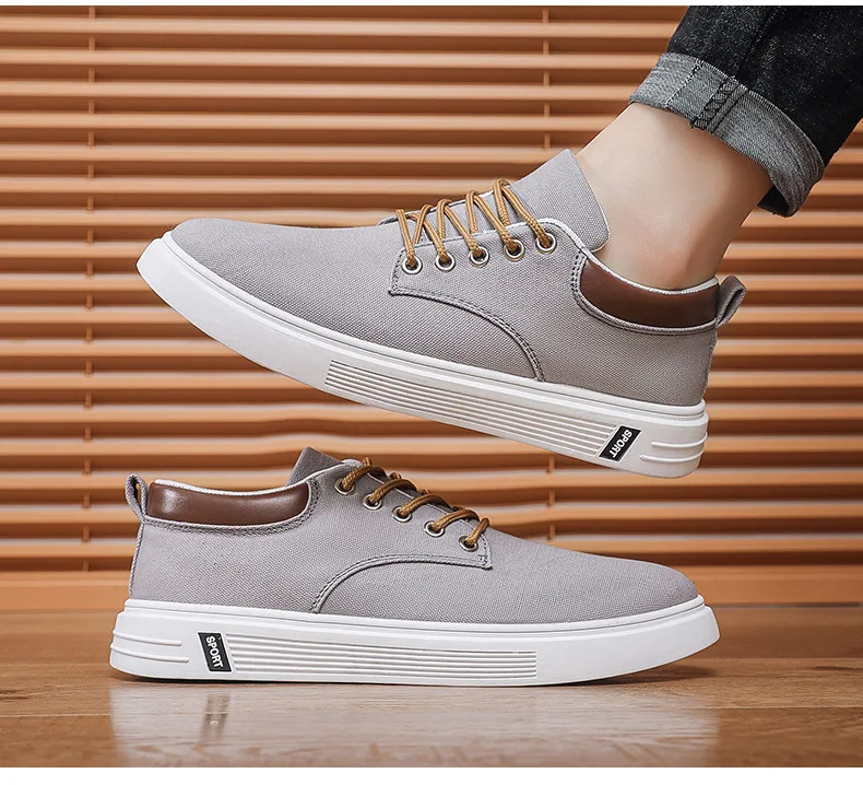 Breathable Men's Canvas Shoes Student Casual Sports Shoes Trendy Youth Board Shoes 2026 New