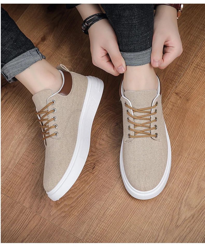 Breathable Men's Canvas Shoes Student Casual Sports Shoes Trendy Youth Board Shoes 2026 New