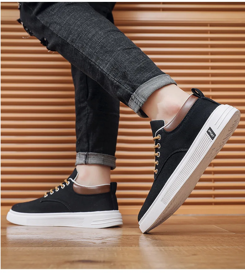 Breathable Men's Canvas Shoes Student Casual Sports Shoes Trendy Youth Board Shoes 2026 New