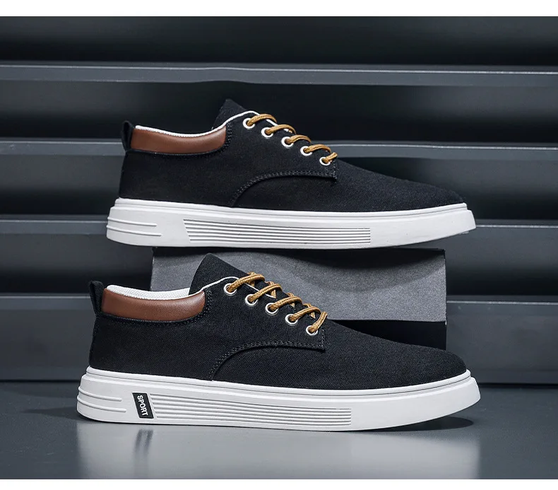 Breathable Men's Canvas Shoes Student Casual Sports Shoes Trendy Youth Board Shoes 2026 New