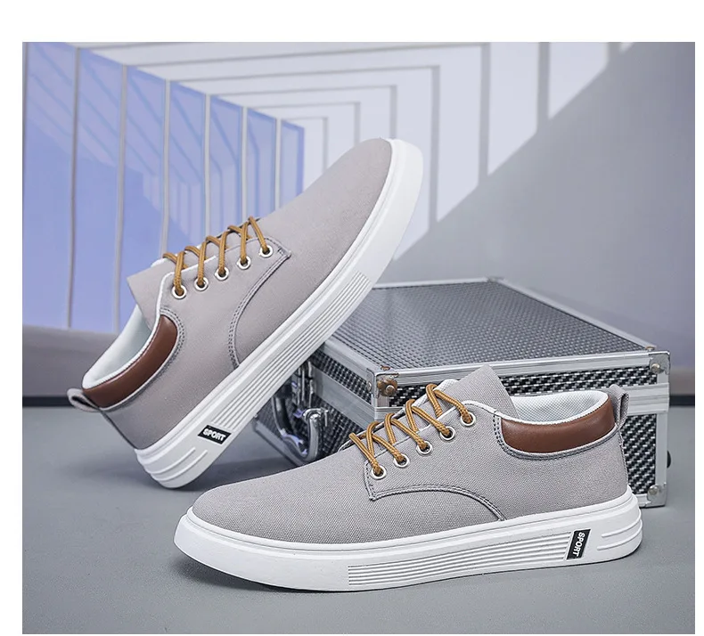 Breathable Men's Canvas Shoes Student Casual Sports Shoes Trendy Youth Board Shoes 2026 New