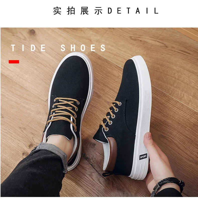 Breathable Men's Canvas Shoes Student Casual Sports Shoes Trendy Youth Board Shoes 2026 New