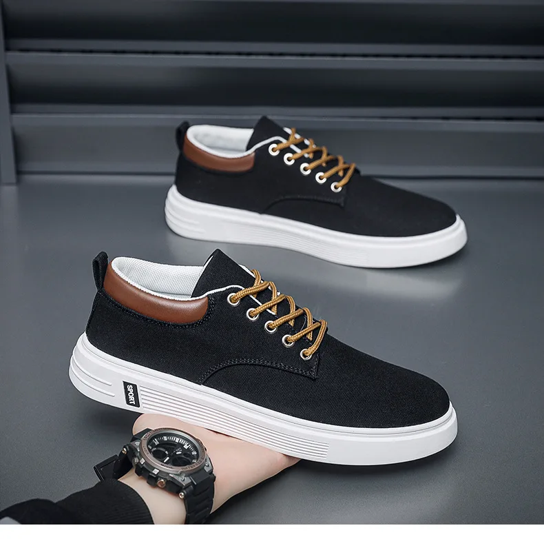 Breathable Men's Canvas Shoes Student Casual Sports Shoes Trendy Youth Board Shoes 2026 New