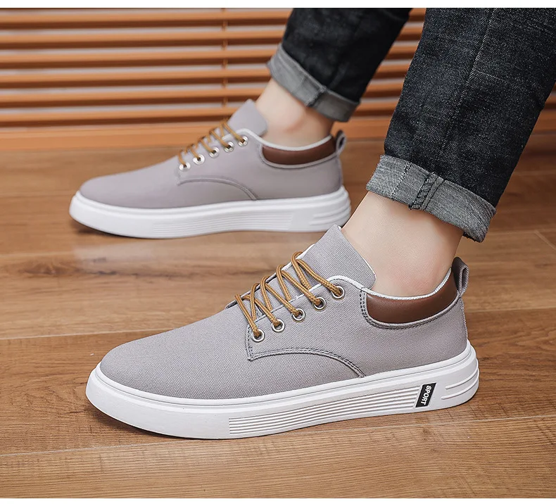 Breathable Men's Canvas Shoes Student Casual Sports Shoes Trendy Youth Board Shoes 2026 New