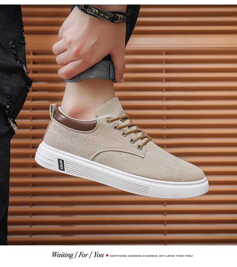 Breathable Men's Canvas Shoes Student Casual Sports Shoes Trendy Youth Board Shoes 2026 New