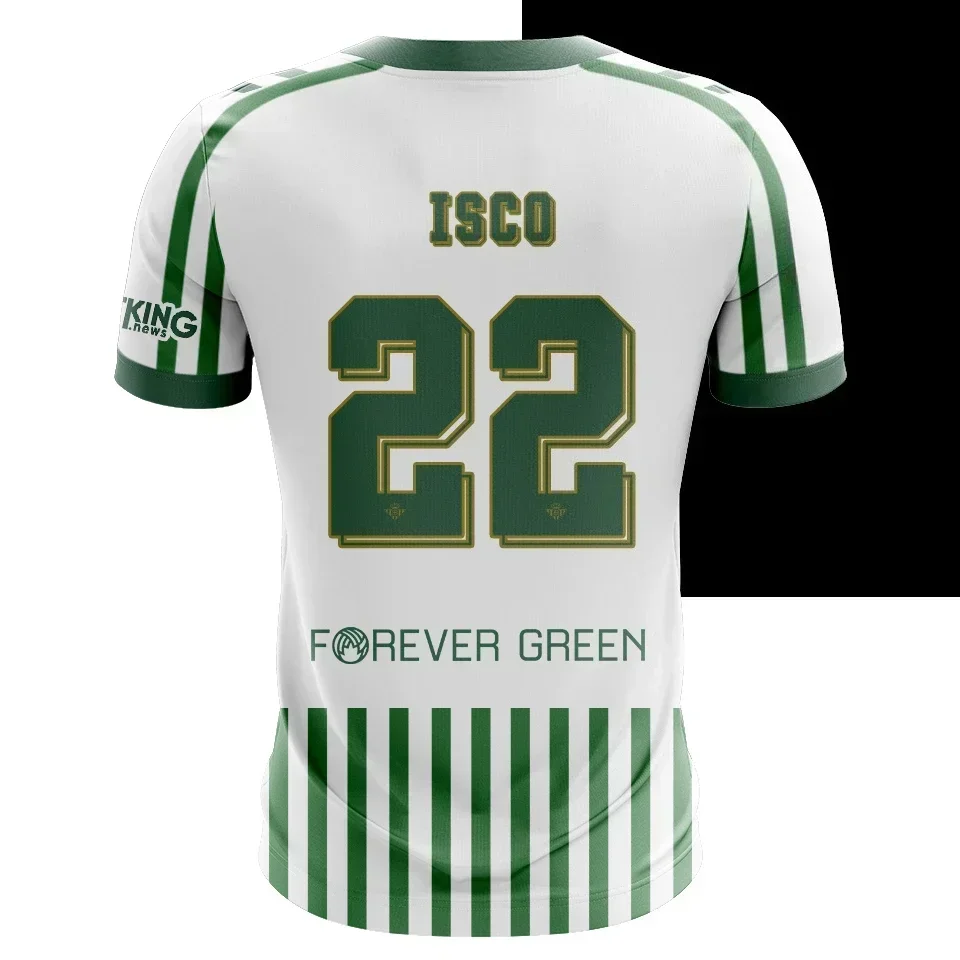 2026 New Best-selling New 3D Printed Betis Chelsea Football Jersey for Men and Women, Quick-drying Shirt, Breathable T-shirt.
