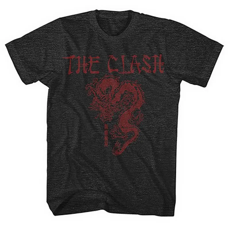 The Clash Collision Band London Calling, A Casual T-shirt Men's and Women's Luxury Band Brand, Featuring Dropped Guitarists