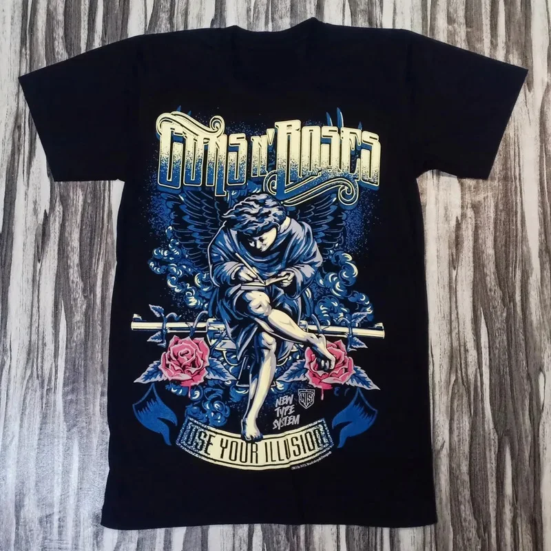 2026 Guns N 'Roses Rockers Guns N' Roses European and American Male and Female Gangsters T-shirt Short Sleeves