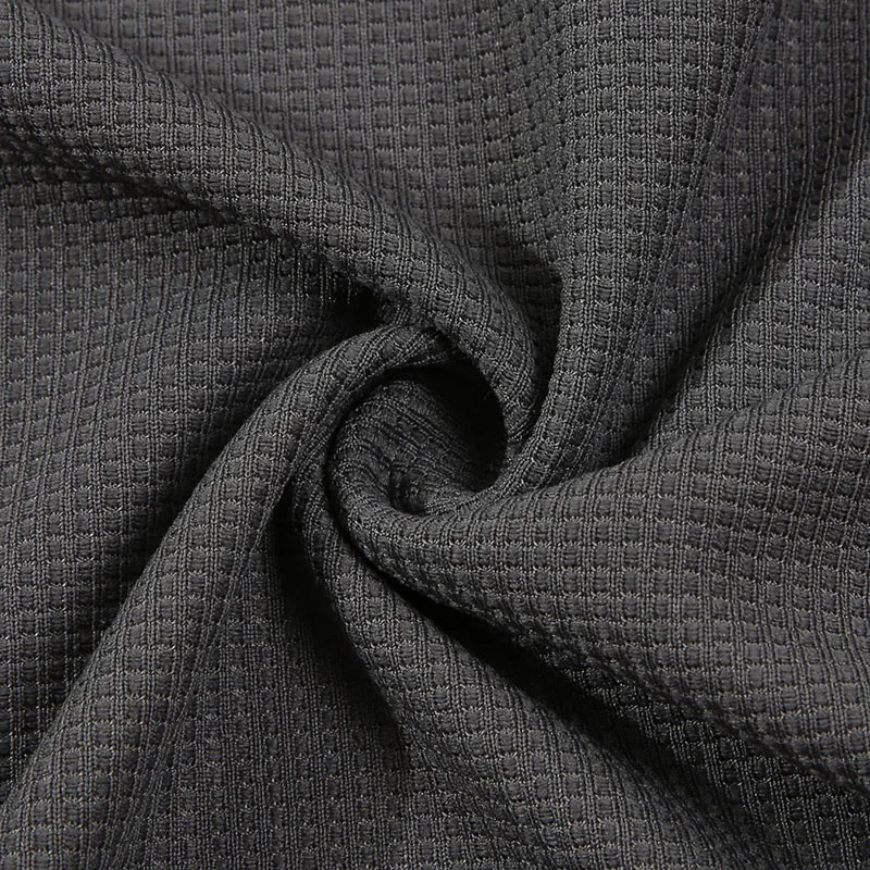 Men's Plus Size Waffle Knit Henley Shirt Long Sleeve Button Down Casual Breathable Polyester Tops for Spring Autumn Streetwear