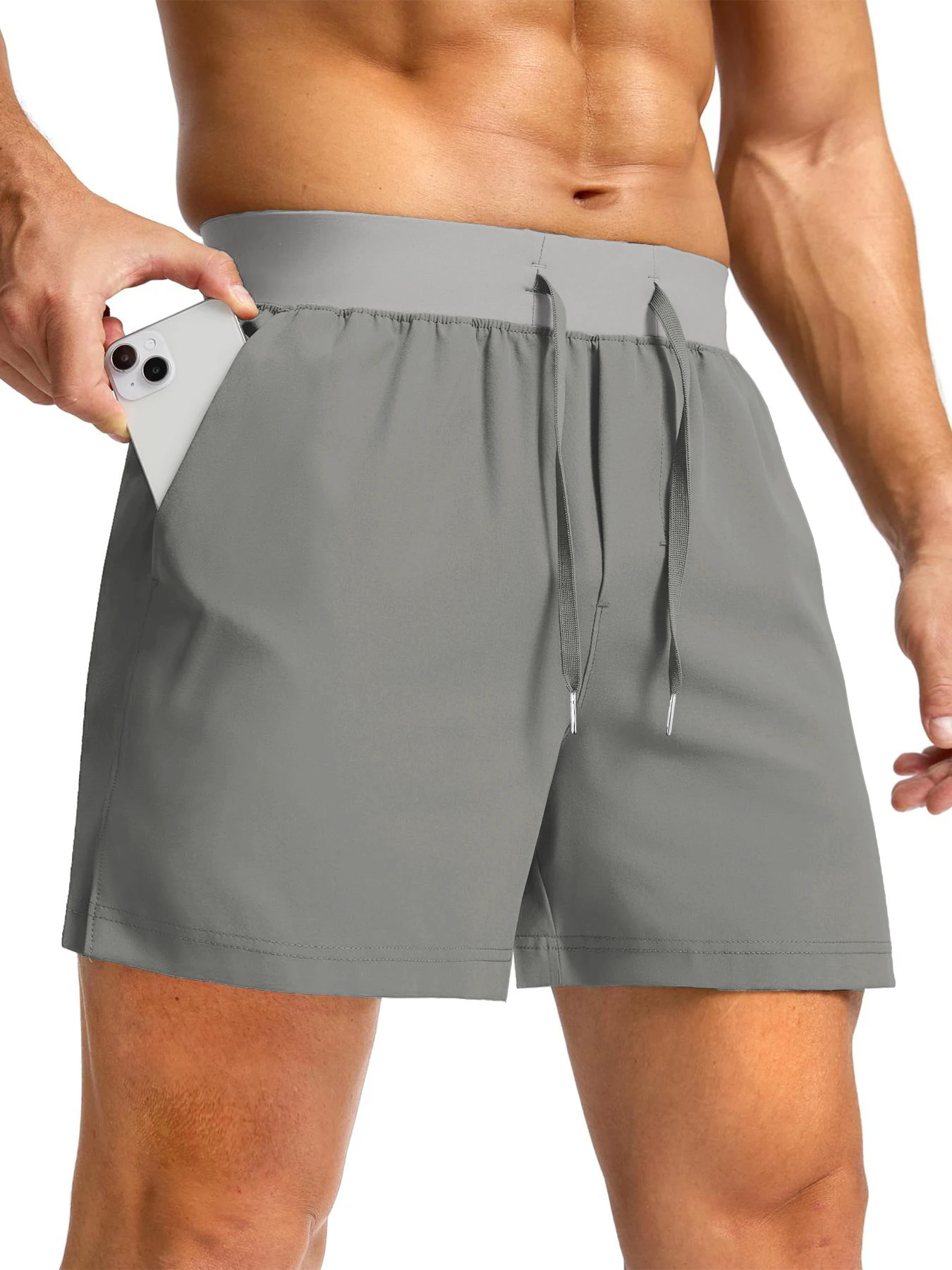 Men's Running Swimming Breathable Quick-Dry Pants Outdoor Basketball Running Trousers Comfortable Lightweight Sportswear