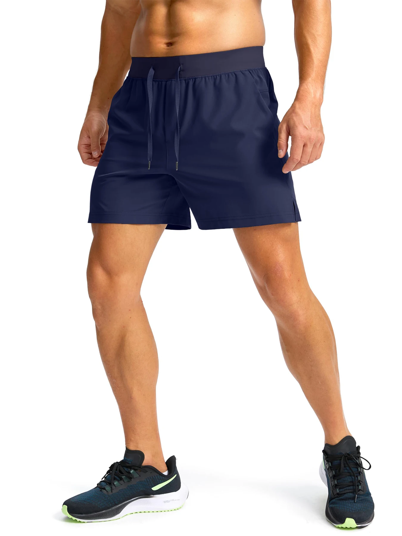 Men's Running Swimming Breathable Quick-Dry Pants Outdoor Basketball Running Trousers Comfortable Lightweight Sportswear