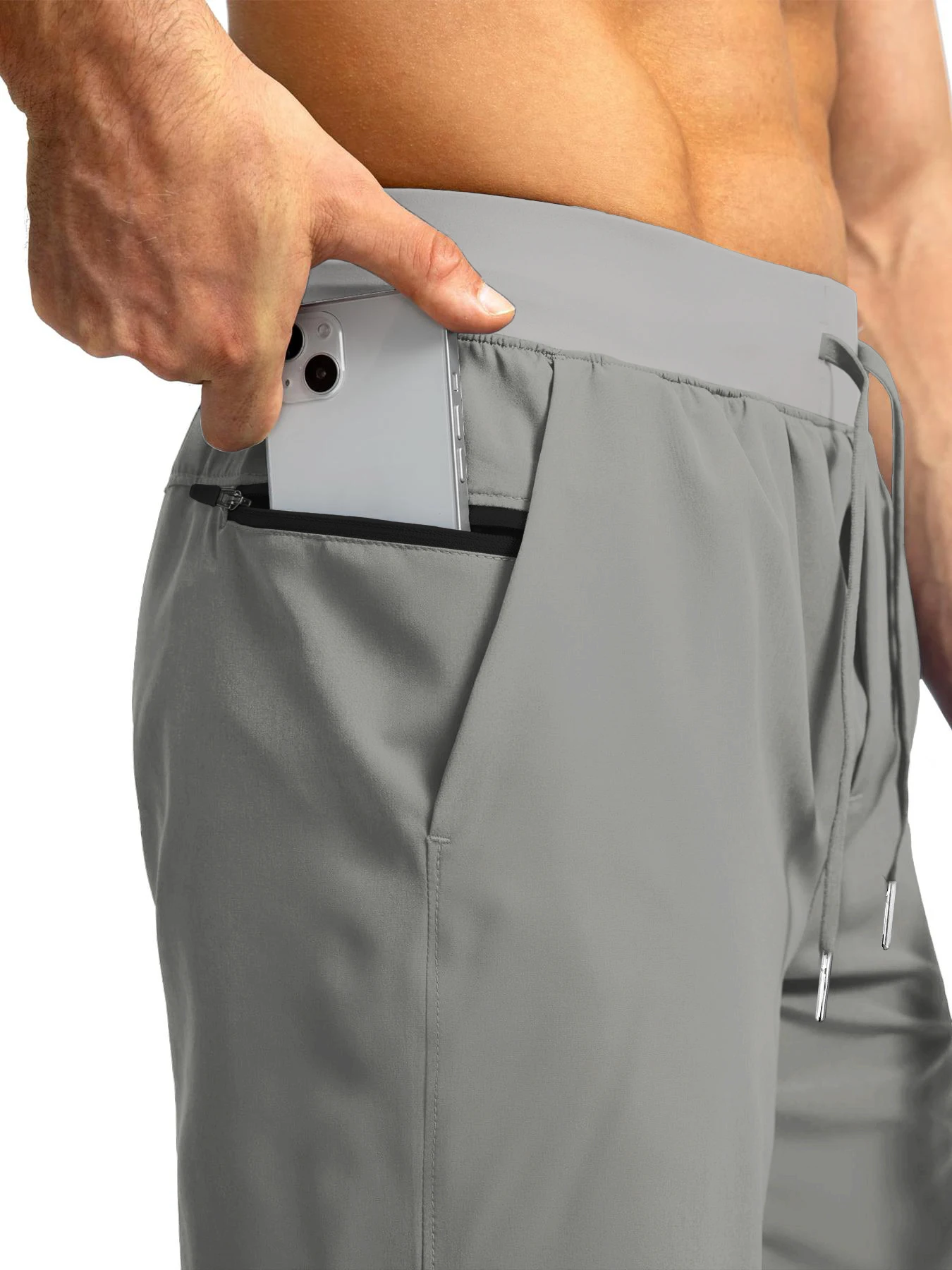 Men's Running Swimming Breathable Quick-Dry Pants Outdoor Basketball Running Trousers Comfortable Lightweight Sportswear