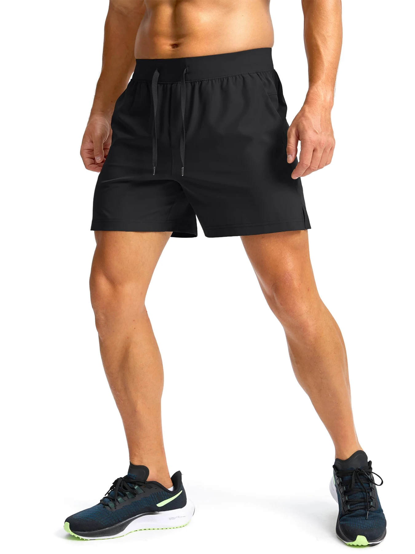 Men's Running Swimming Breathable Quick-Dry Pants Outdoor Basketball Running Trousers Comfortable Lightweight Sportswear