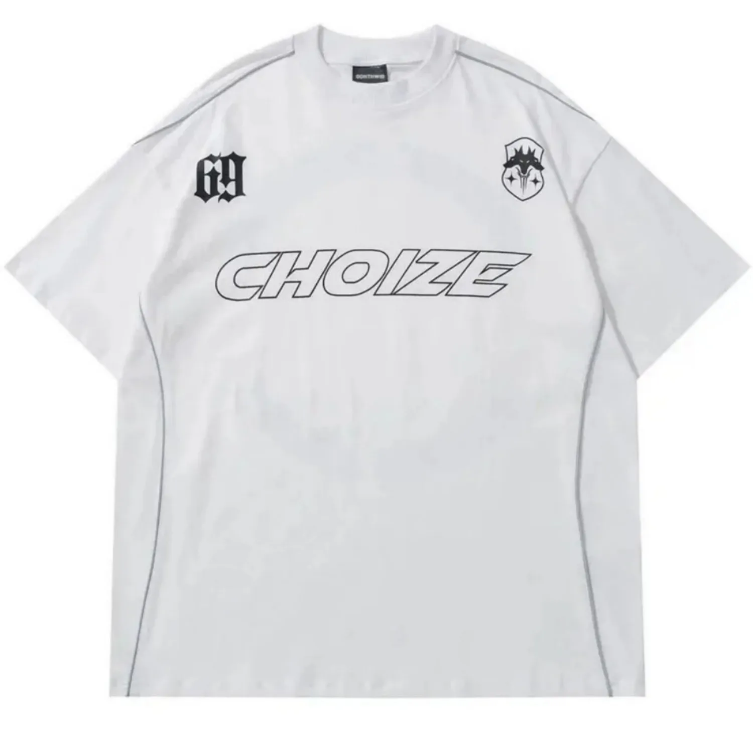 2026 Summer Men's T-shirt with Letter Print Breathable Lightweight Casual Fashionable Outdoor Style