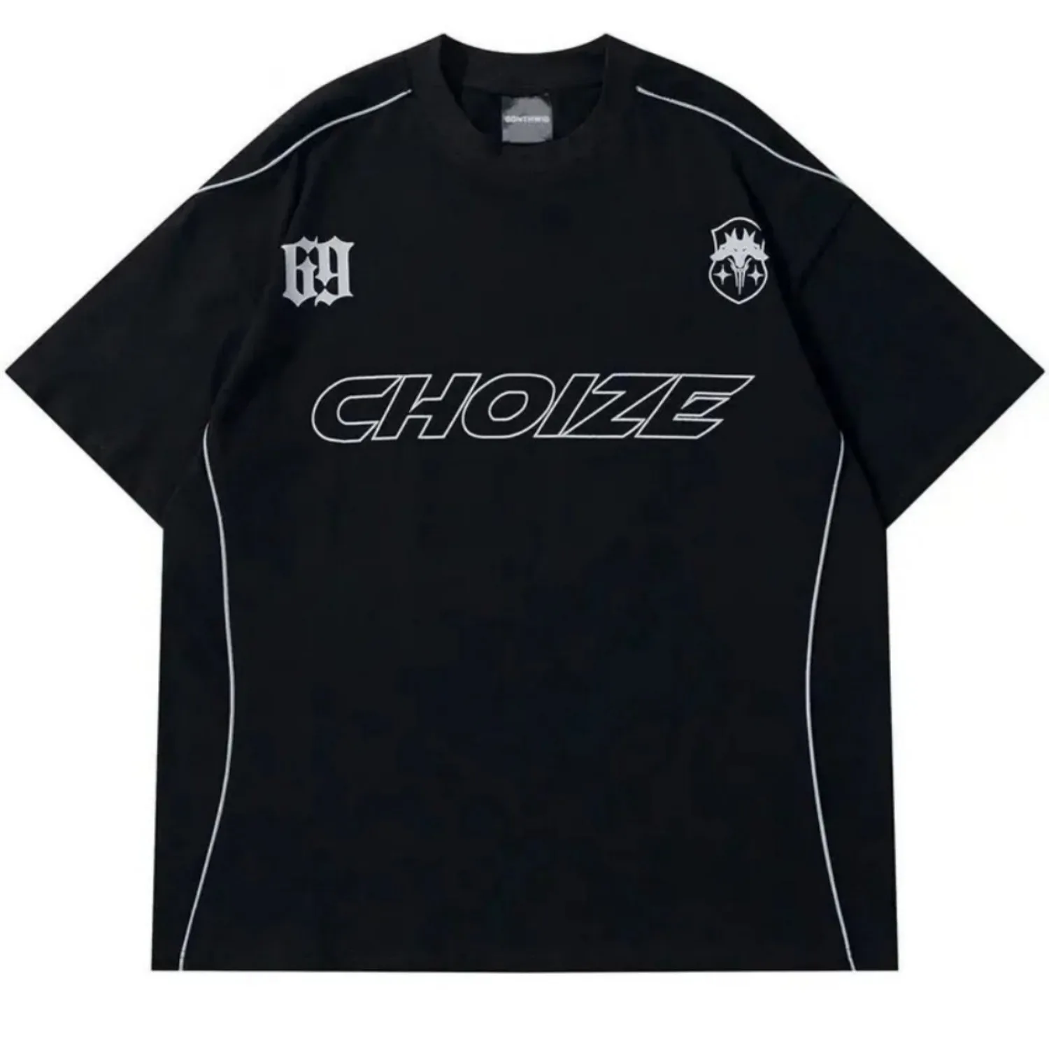 2026 Summer Men's T-shirt with Letter Print Breathable Lightweight Casual Fashionable Outdoor Style