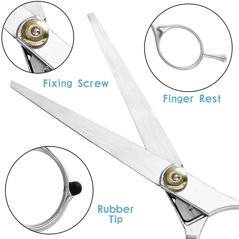 2-Piece Set of Hair Scissors, Professional Stainless Steel Barber Scissors, Suitable for Men's, Women's Salons and Home Hair Car