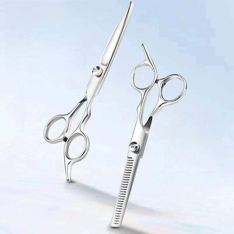2-Piece Set of Hair Scissors, Professional Stainless Steel Barber Scissors, Suitable for Men's, Women's Salons and Home Hair Car