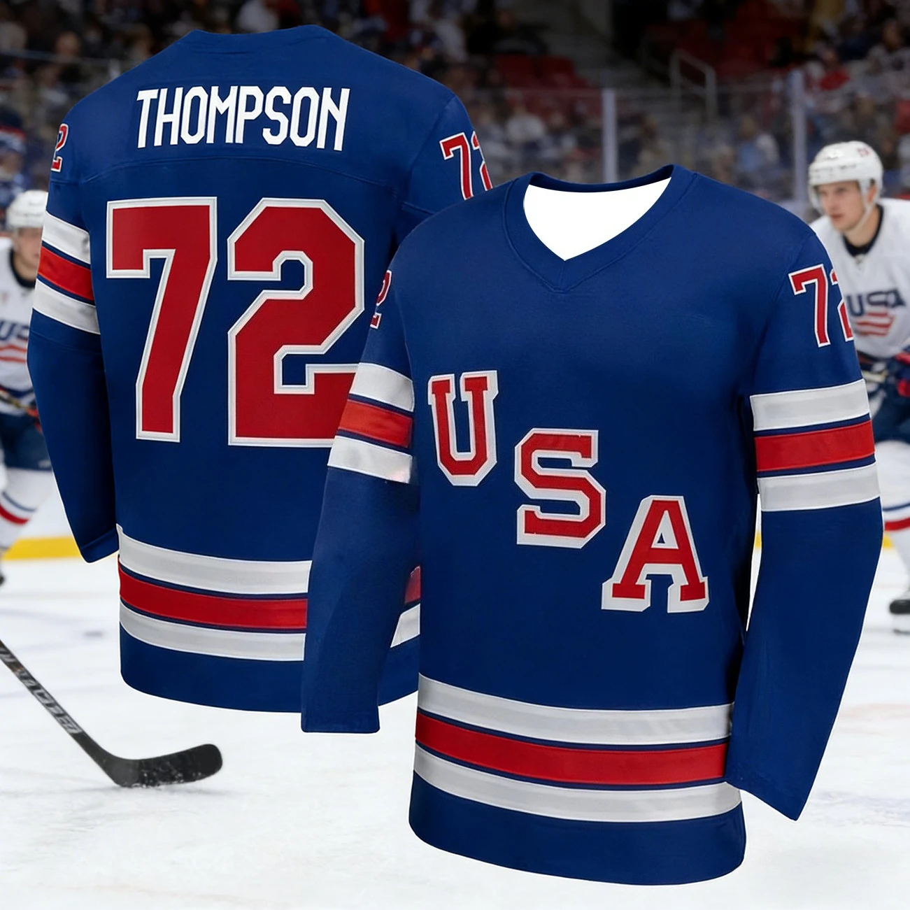 2026 Men's Best-Selling American Ice Hockey Training Jersey T-Shirt for Sports Quick-Dry 3D Print Long-Sleeved T-Shirt Kids