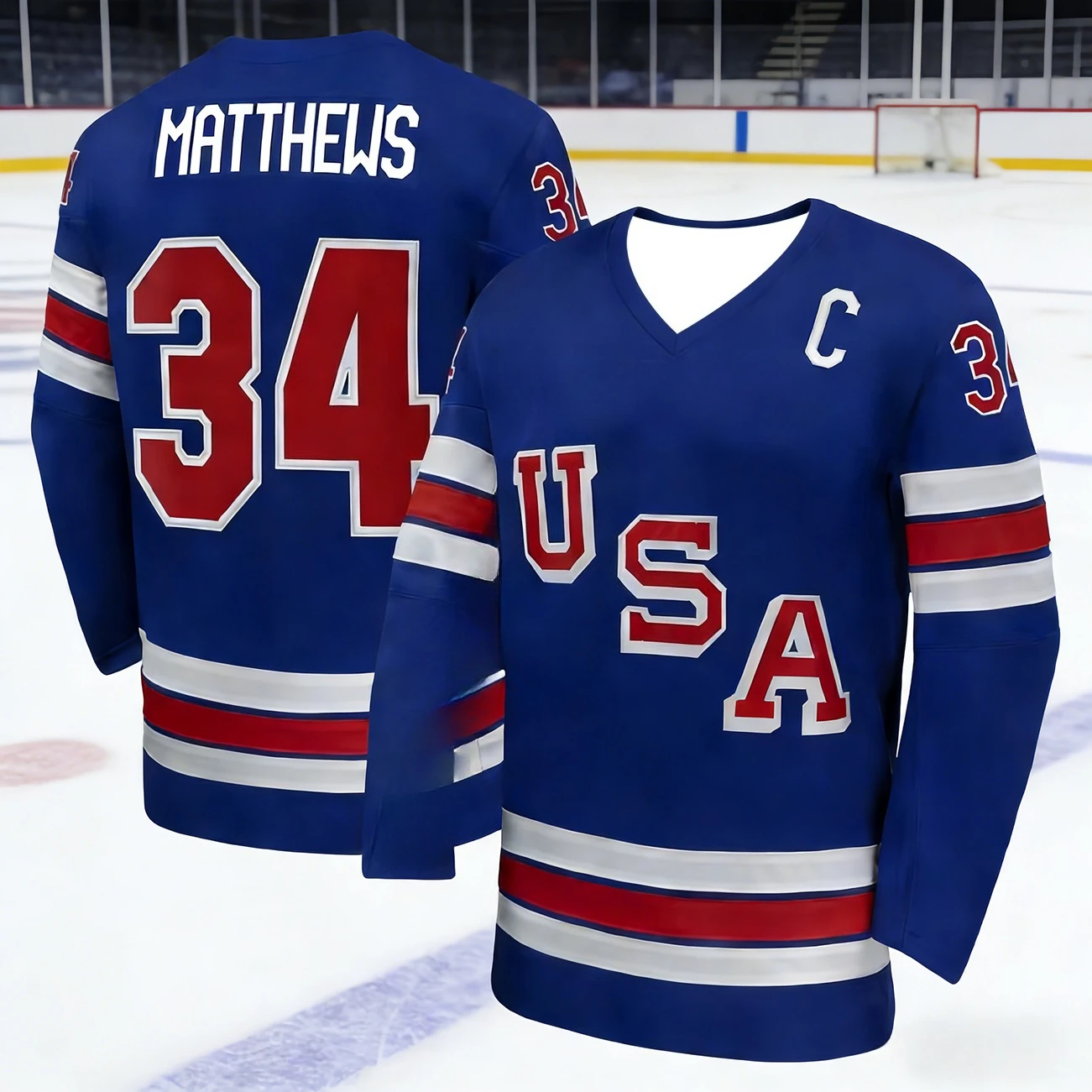 2026 Men's Best-Selling American Ice Hockey Training Jersey T-Shirt for Sports Quick-Dry 3D Print Long-Sleeved T-Shirt Kids