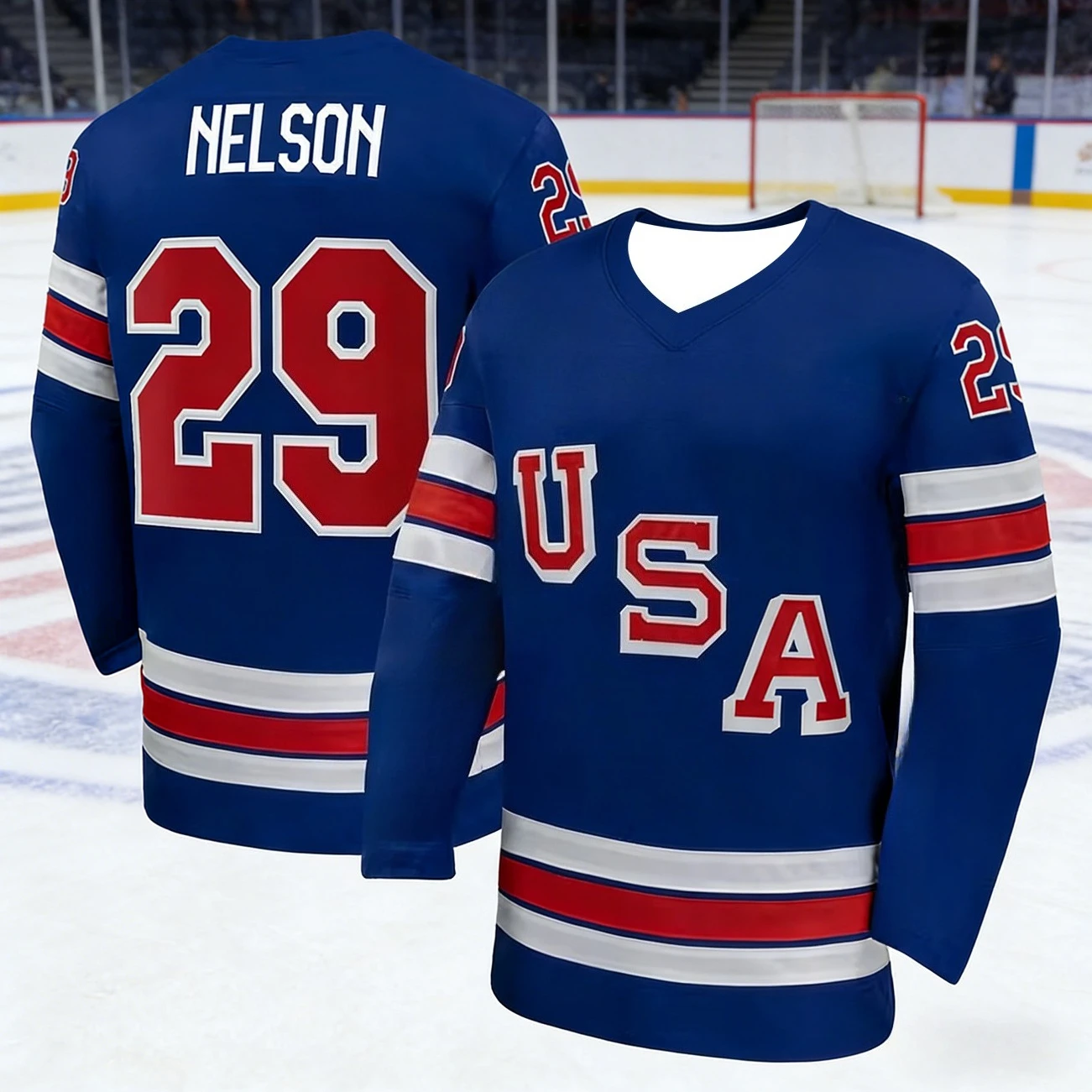 2026 Men's Best-Selling American Ice Hockey Training Jersey T-Shirt for Sports Quick-Dry 3D Print Long-Sleeved T-Shirt Kids