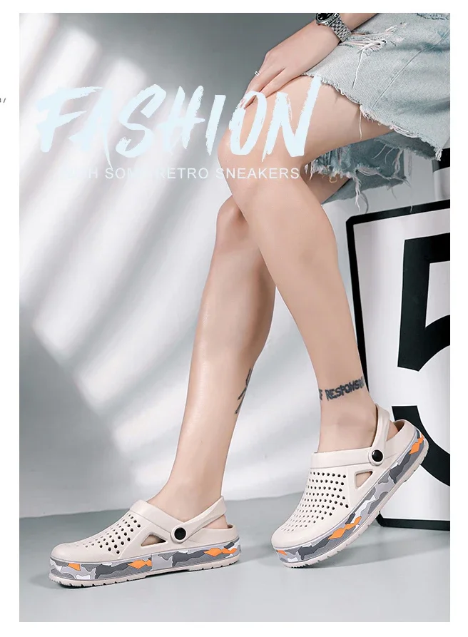 Flat Sandals Men Shoes New Slippers Men Garden Platform Sandals Man Summer Sandals Male Sneakers Outdoor Flip Flops Home Clogs