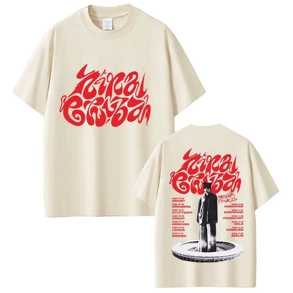 Singer Nina Chuba Arena Tour 2026 Graphic Tee Shirt Men Women Hip Hop O-Neck Cotton T-shirts Fashion Oversized Short Sleeve Tees