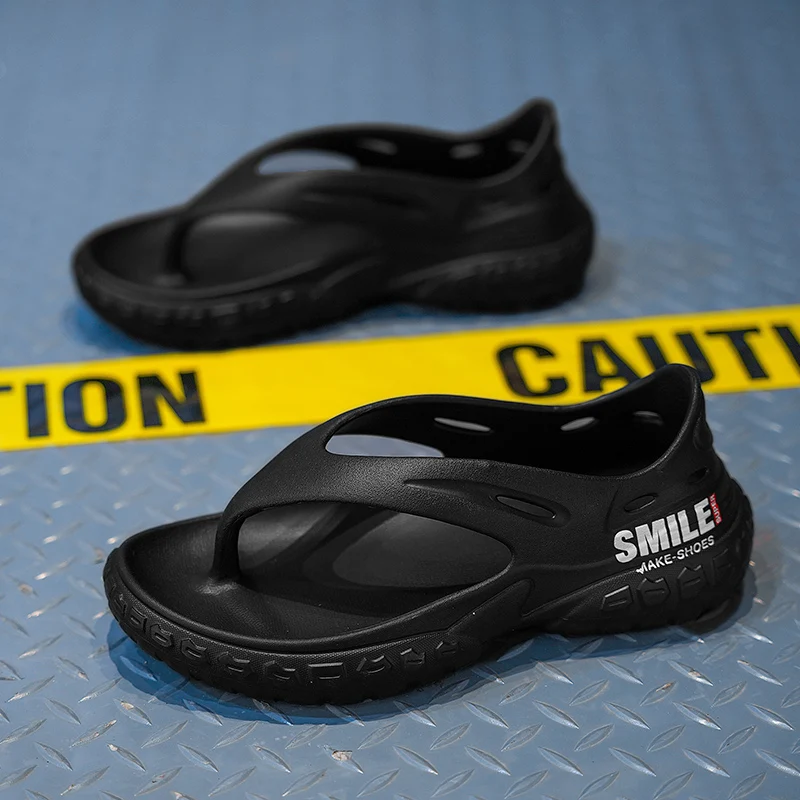 Fashion Mens Sandals Comfortable Soft Man Flip Flops Outdoor Beach Slippers Casual Non-slip Flat Shoes Lightweight Garden Shoes