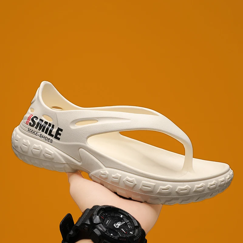 Fashion Mens Sandals Comfortable Soft Man Flip Flops Outdoor Beach Slippers Casual Non-slip Flat Shoes Lightweight Garden Shoes