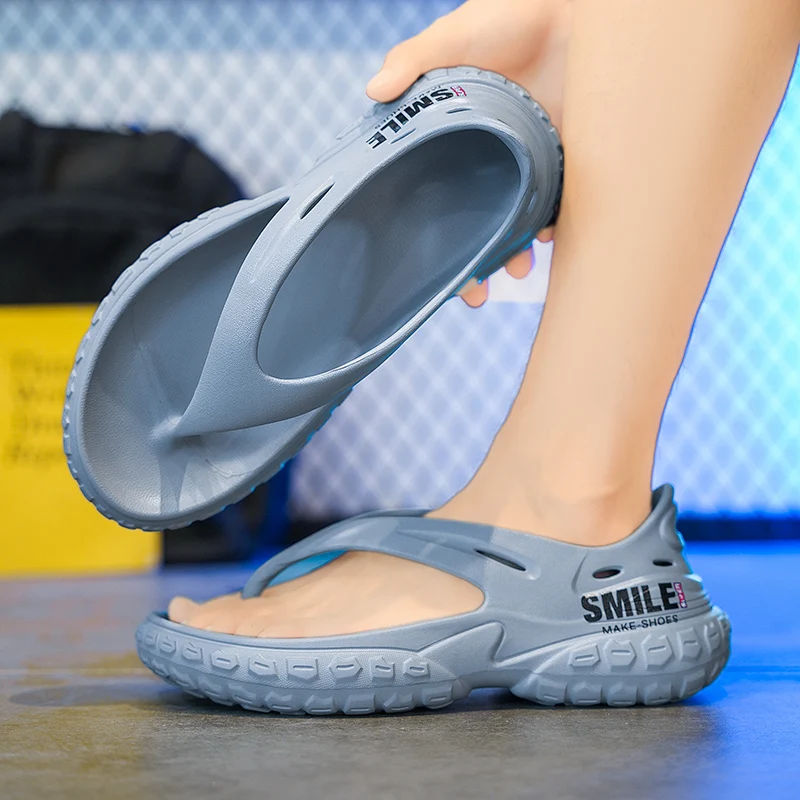 Fashion Mens Sandals Comfortable Soft Man Flip Flops Outdoor Beach Slippers Casual Non-slip Flat Shoes Lightweight Garden Shoes