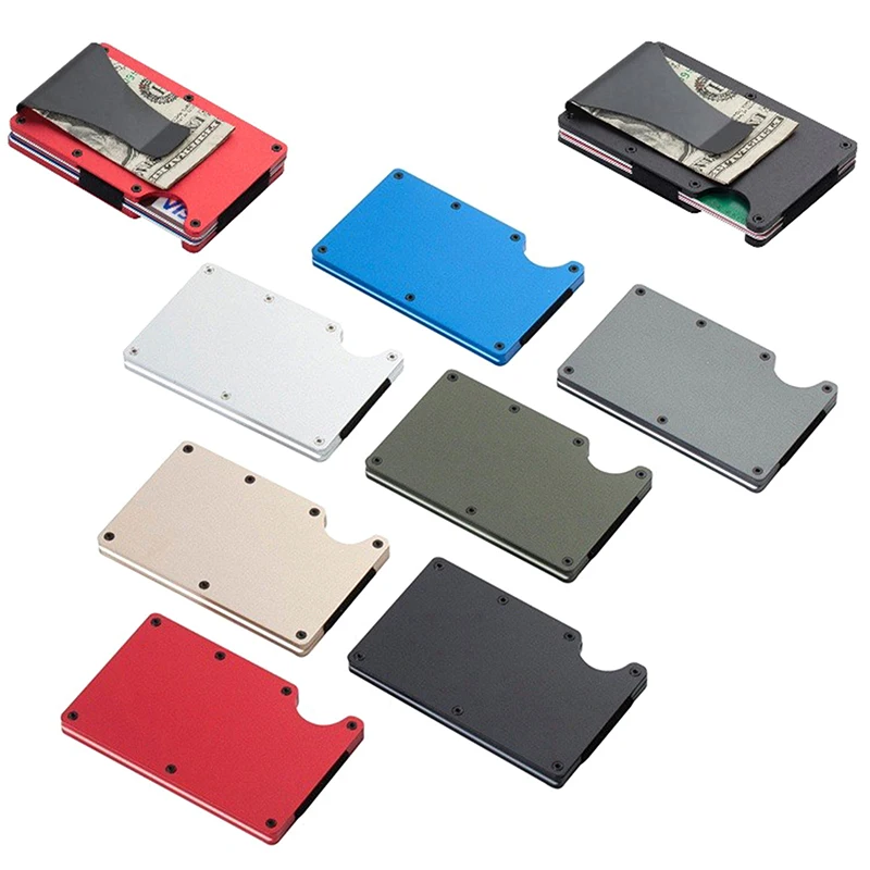 Minimalist Wallet For Men & Women - Slim RFID Wallet, Resistant, Credit Card Holder & Money Clip, Easily Removable Money