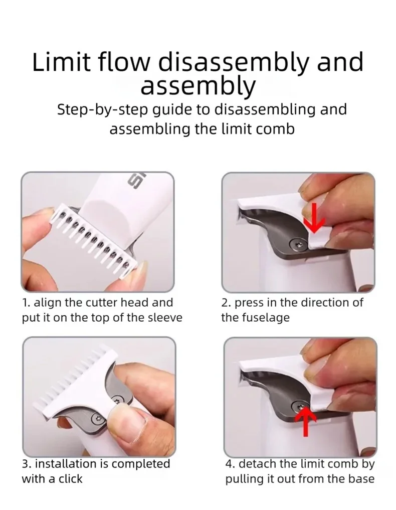 Mini Hair Trimmer 0mm T-Steel Blade Portable Rechargeable Electric Hair Clipper for Bald Head Shaving Barber Haircuts Precision