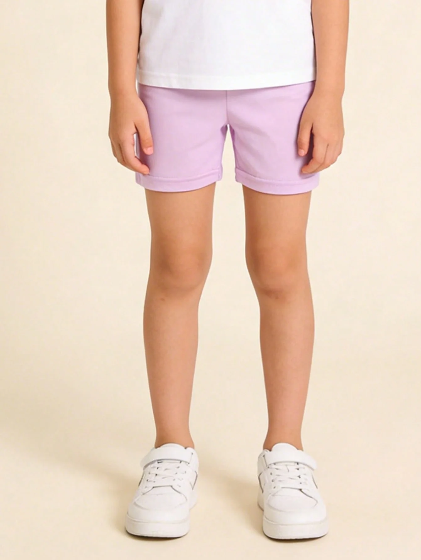 4Pcs Children's Summer Candy Colors Shorts Pants, Fashionable Comfortable Casual Shorts Suitable for Girls Aged 2-12Y Daily Wear