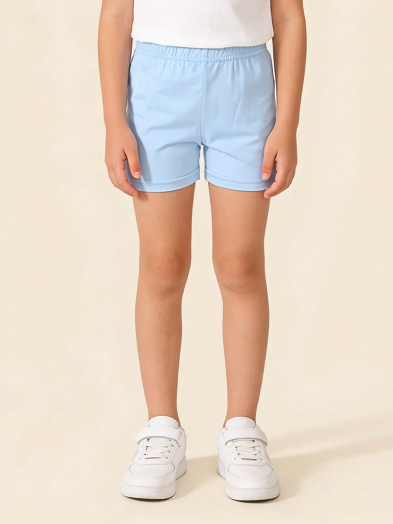 4Pcs Children's Summer Candy Colors Shorts Pants, Fashionable Comfortable Casual Shorts Suitable for Girls Aged 2-12Y Daily Wear