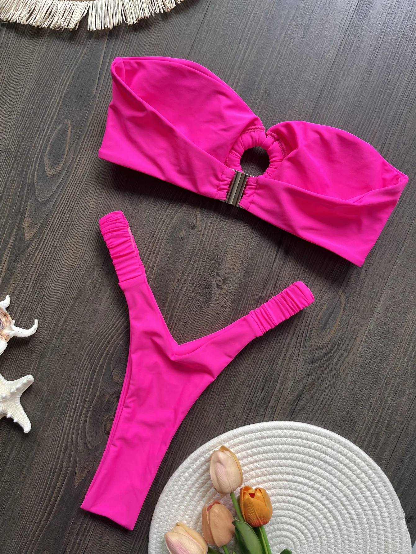 Micro Bikini Push Up Women Swimsuits 2026 Sexy Female Swimwear Brazilian Bikini Set Thong Biquini Swim Suits Solid Beachwear