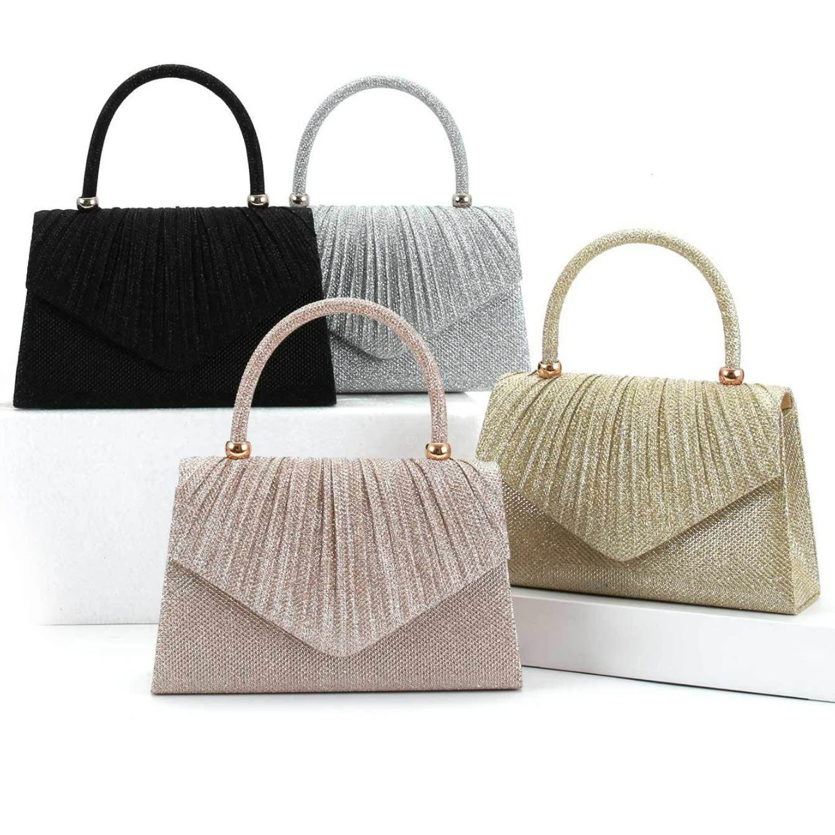 Girls' Hand-held Evening Handbag Cross-border E-commerce Dinner Bag Wedding Party Purse Fashionable Clutch for Women