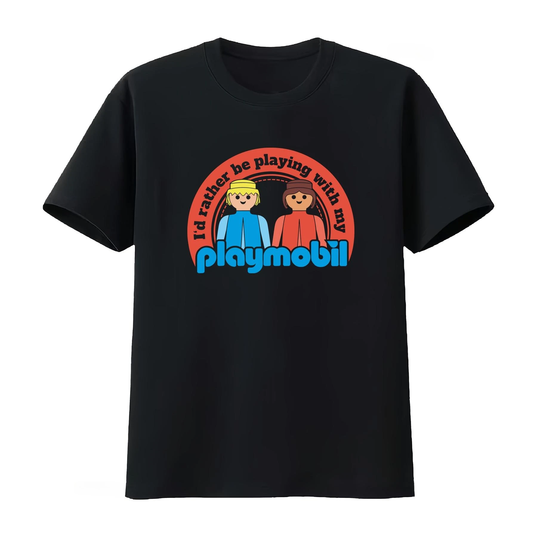 Playmobil Logo T Shirt Fashion Men's Clothing and Women's Clothing Versatile Breathable Slightly 2026 Summer New T Shirt